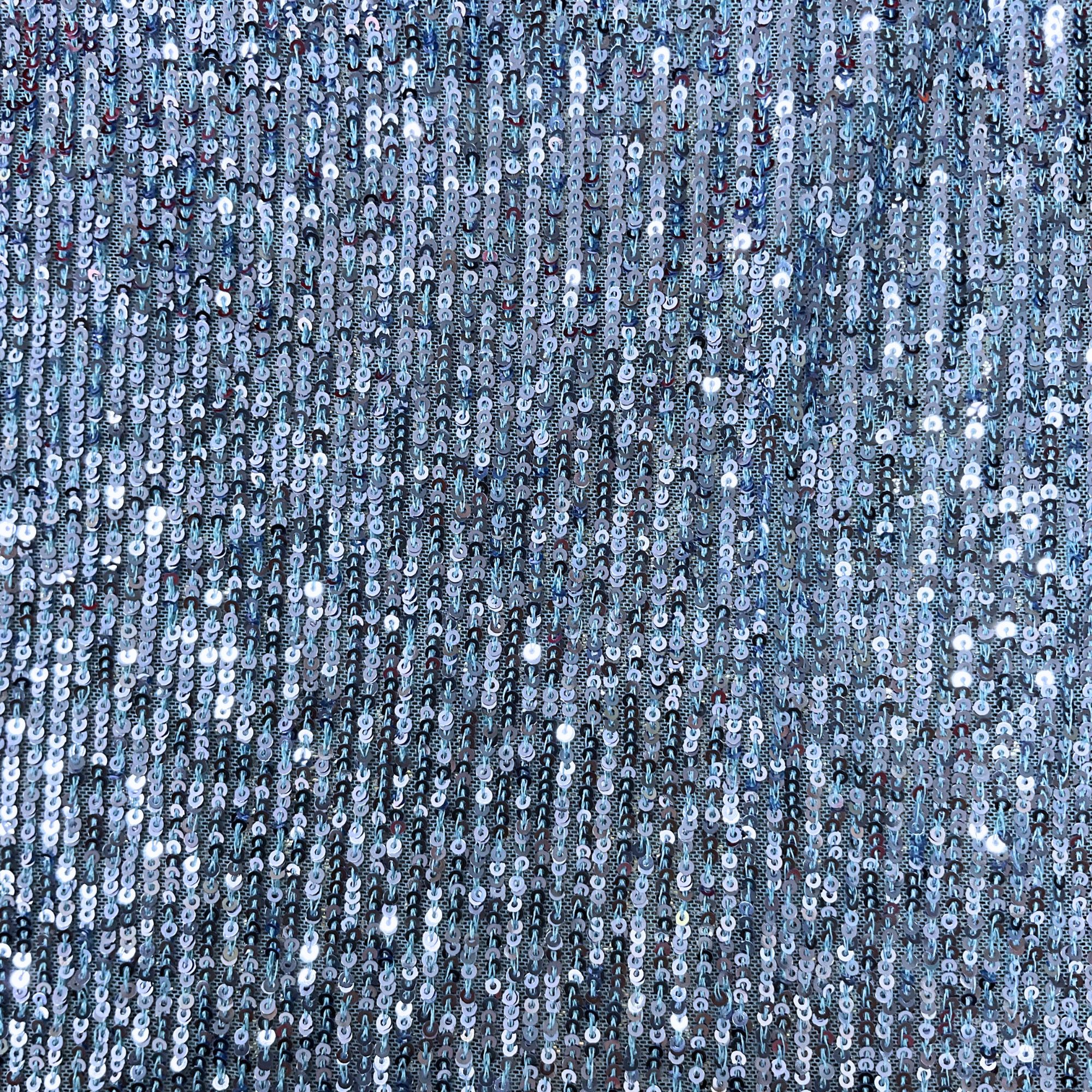 Tela de Lentejuela Canalé Ancho 150 cm – Base de Punto - Imagen 10