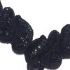 2644797035 aplique decorativo negro en forma L