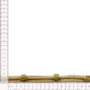 Galón metálico fino de 1,5 cm en oro con nudos decorativos
