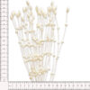 adorno ornamental con perlas textiles