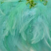 Fleco Mixto Plumas y Pedrería 15cm (pieza 10m) Verde Agua - Thumbnail Image 2