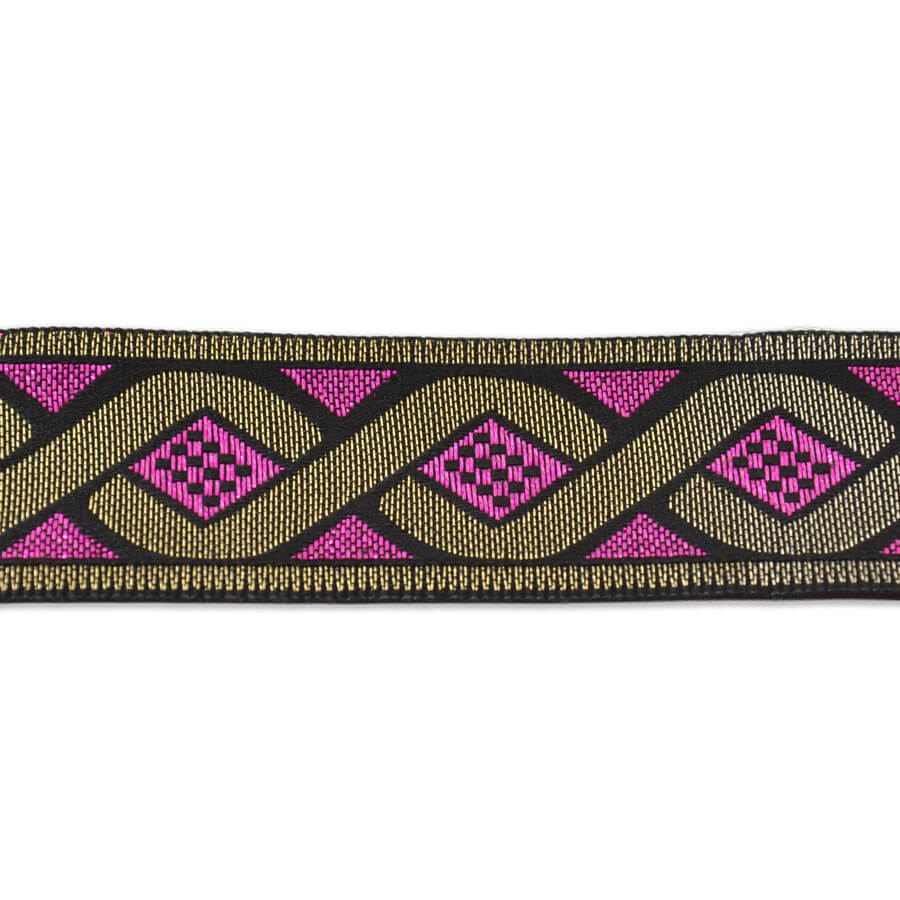 Galón tradicional para acabados ornamentales textiles.