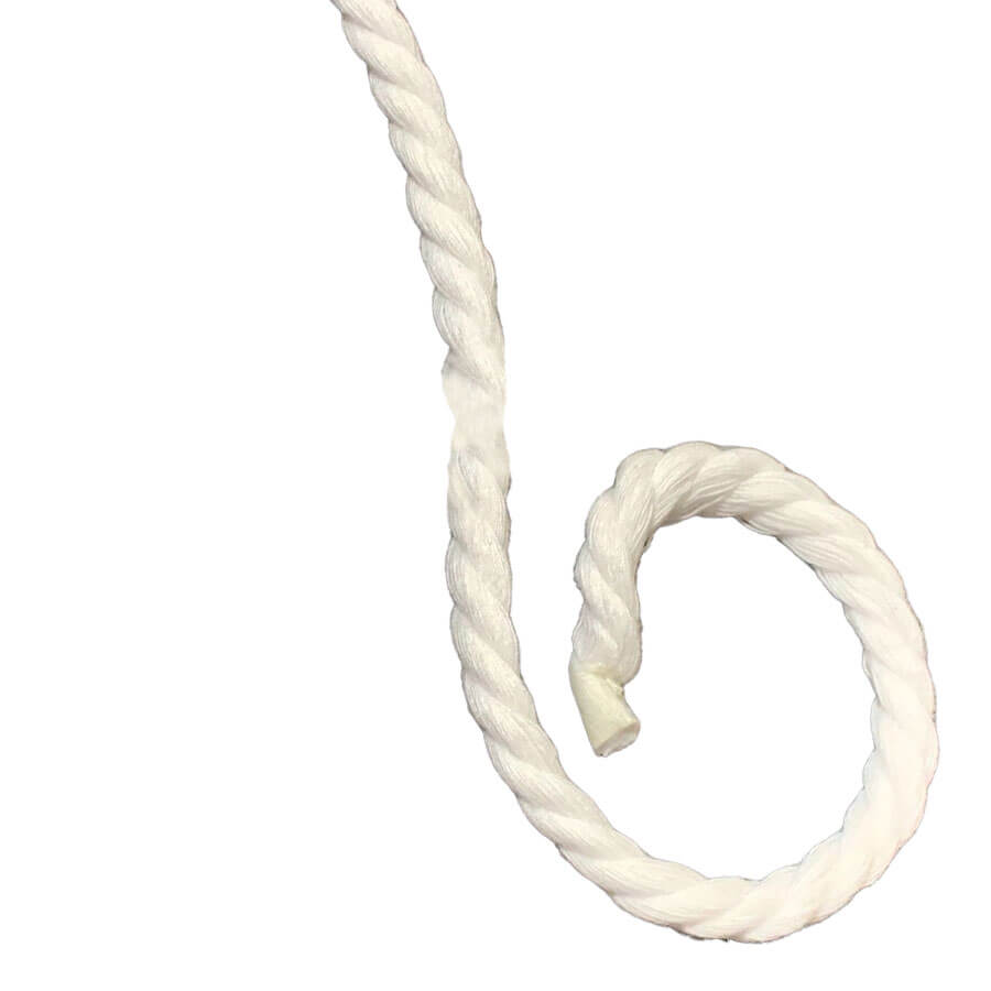 Cordón de algodón trenzado para macramé.