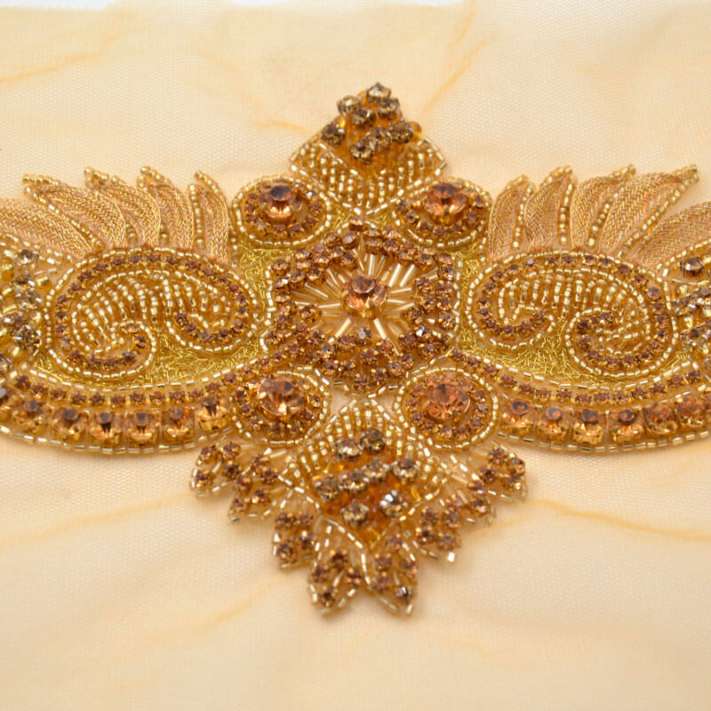 Aplique bordado para vestidos de fiesta