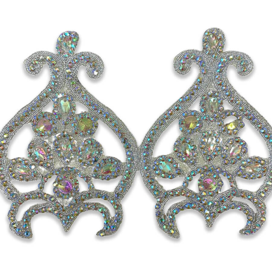 Galón ornamental plata para trajes de Moros y Cristianos.