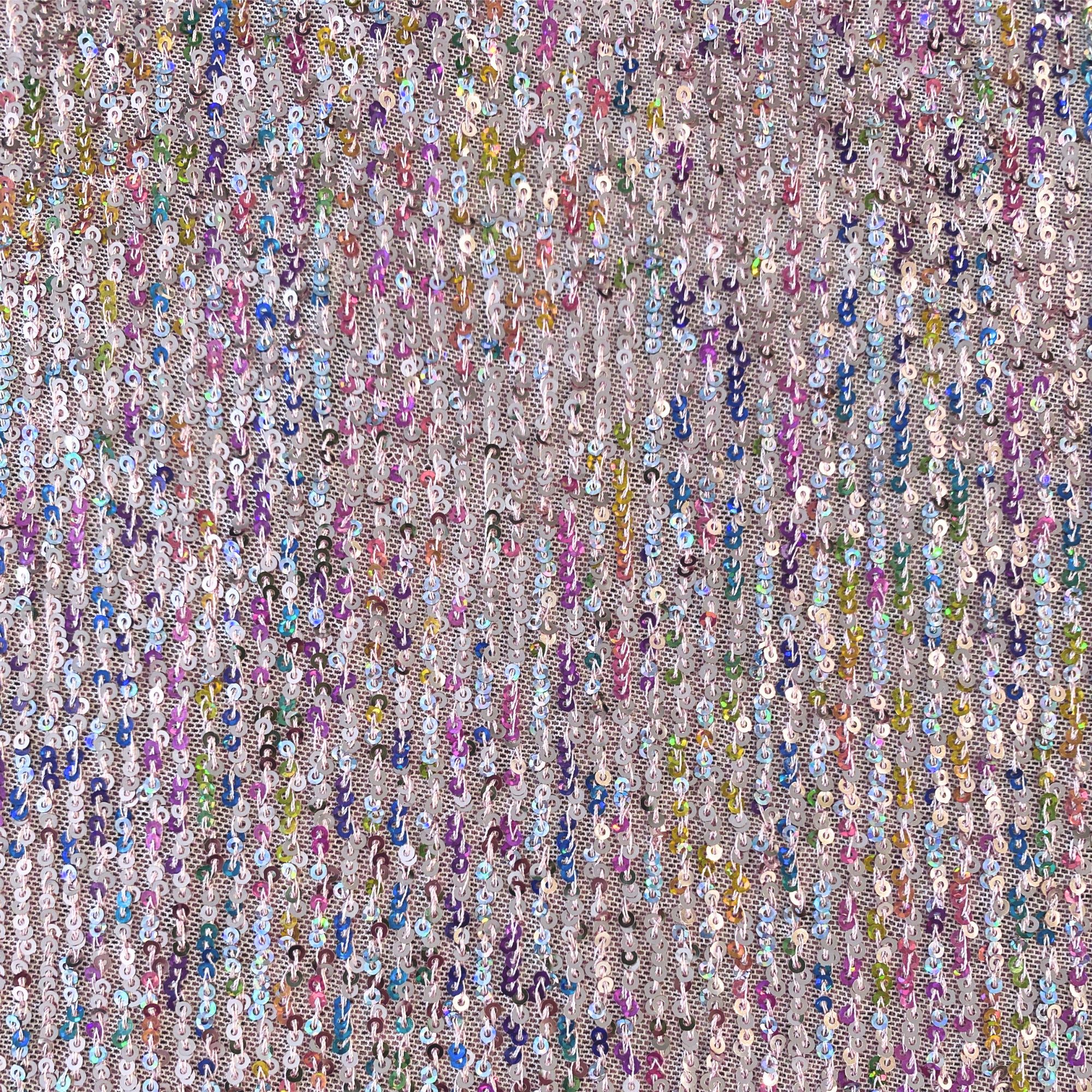 Tela de Lentejuela Canalé Ancho 150 cm – Base de Punto - Imagen 9