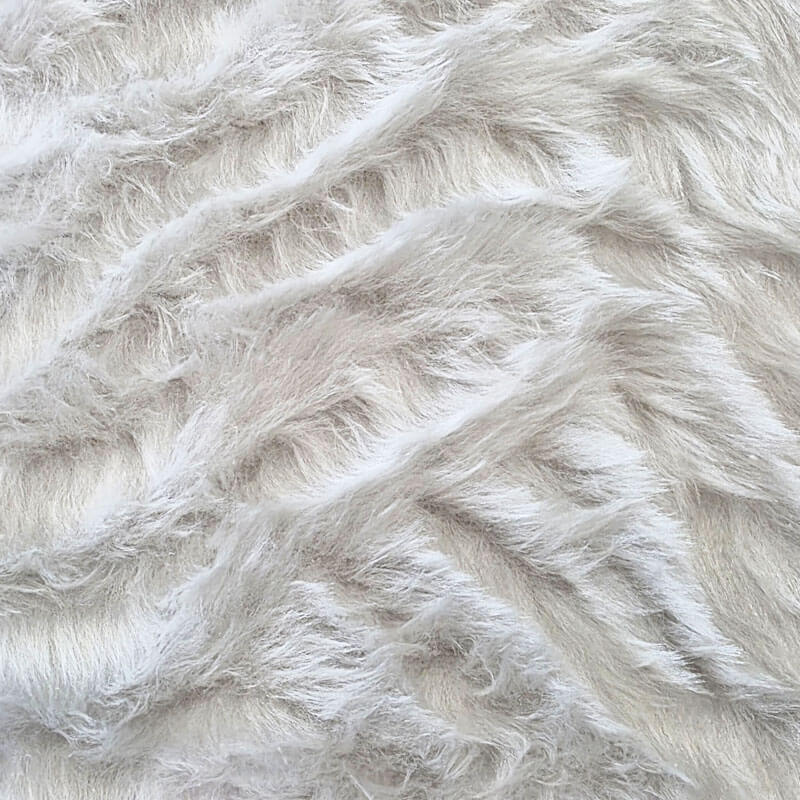 tela de pelo corto liso blanco