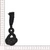 Alamar Agremán con Flecos 15 cm Negro – Pack de 2 Unidades - Thumbnail Image 3