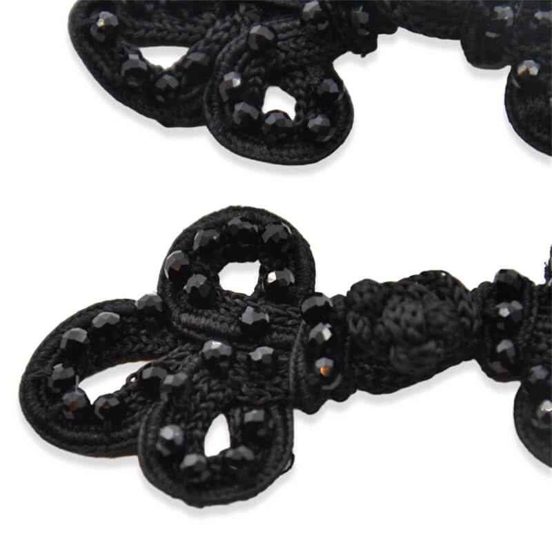 Alamar Decorativo con Pedrería 10 cm Negro – Pack 2 Unidades - Imagen 2