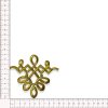 Detalle de aplique bordado ornamental de 10 cm para decoración textil