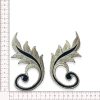 Aplique Bordado Hojas Ornamentales 13 cm (Pareja) - Thumbnail Image 4