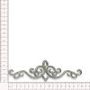 Detalle de aplique bordado de 18 cm para decoración de prendas