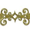 Detalle de aplique bordado de 16 cm para decoración de prendas