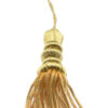 Borla ornamental de 10 cm con acabado brillante