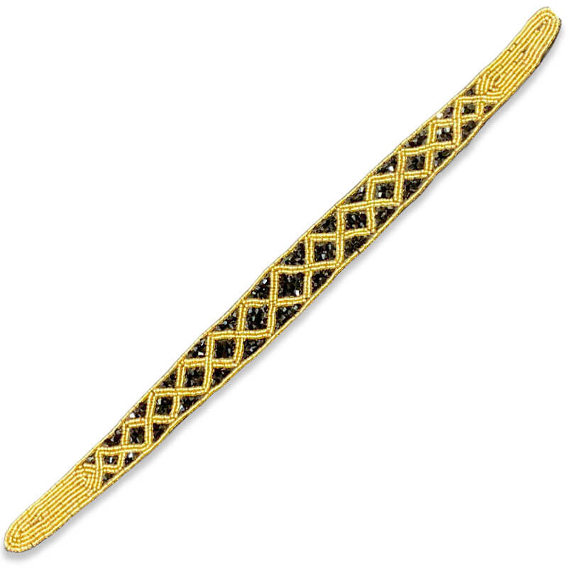 Cinturón estrecho con patrón de rombos