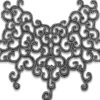 Aplique de cuerpo decorativo en color negro