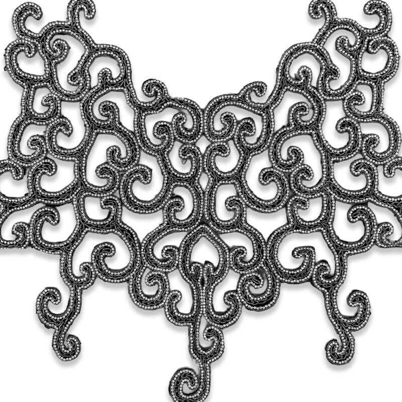 Aplique de cuerpo decorativo en color negro