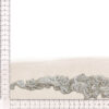 Cinturón de pedrería plata floral 35 cm