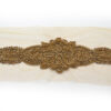 Banda decorativa con bordado y brillo
