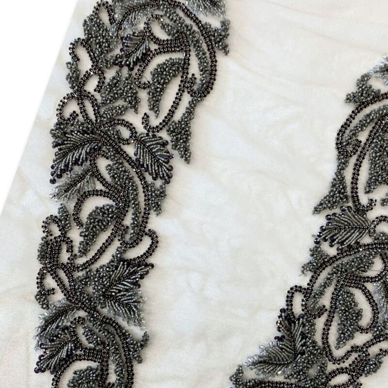 Aplique textil grande con forma de alas para confección