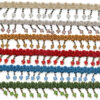 fleco ornamental con diseño ondulado