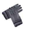 guantes cortos de rejilla negros
