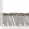 fleco ornamental con abalorios metálicos