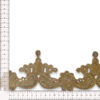 Pasamanería dorada ornamental de 9 cm