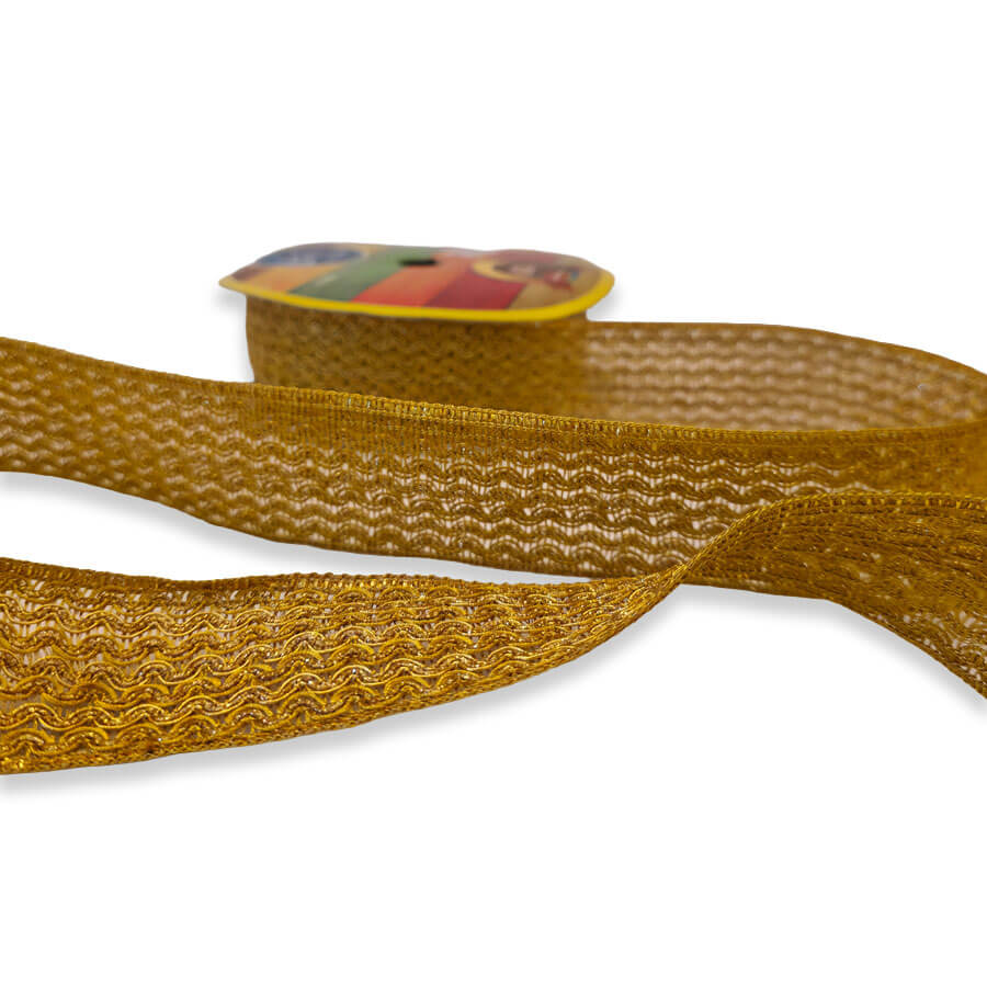 Tira ornamental metalizada para confección
