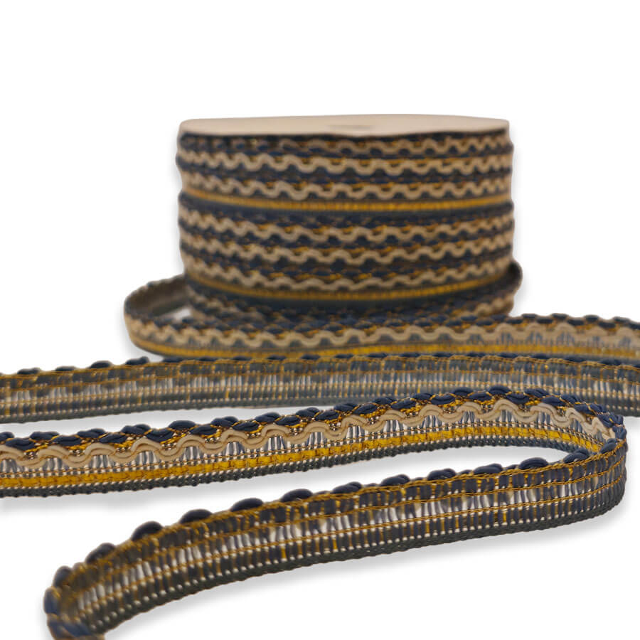 Galón textil azul para confección