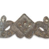 Galón plata bordado con pedrería decorativa