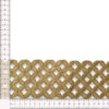 Tira de red ornamental oro de 8 cm