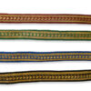 Pasamanería chevrón negro y oro