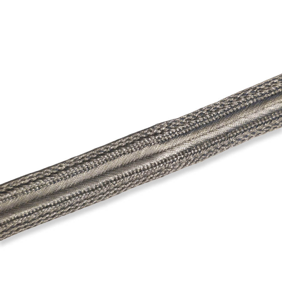 Pasamanería plateada ornamental de 9 metros