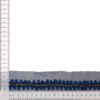 Pasamanería elegante azul de 2,5 cm
