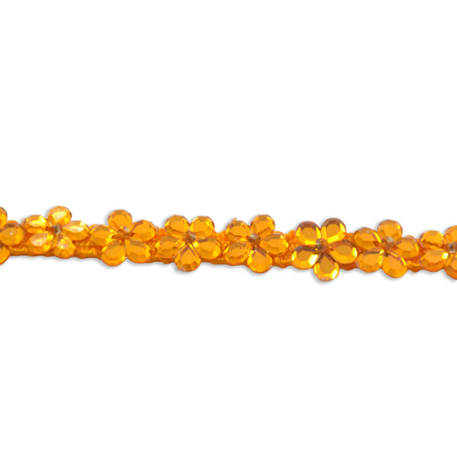 Galón con Flores de Pedrería 1 cm (pieza 9m)- varios colores - Imagen 5