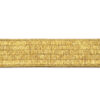 Cinta elástica con hilo lurex dorado.