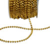 Cadena decorativa de perlas oro