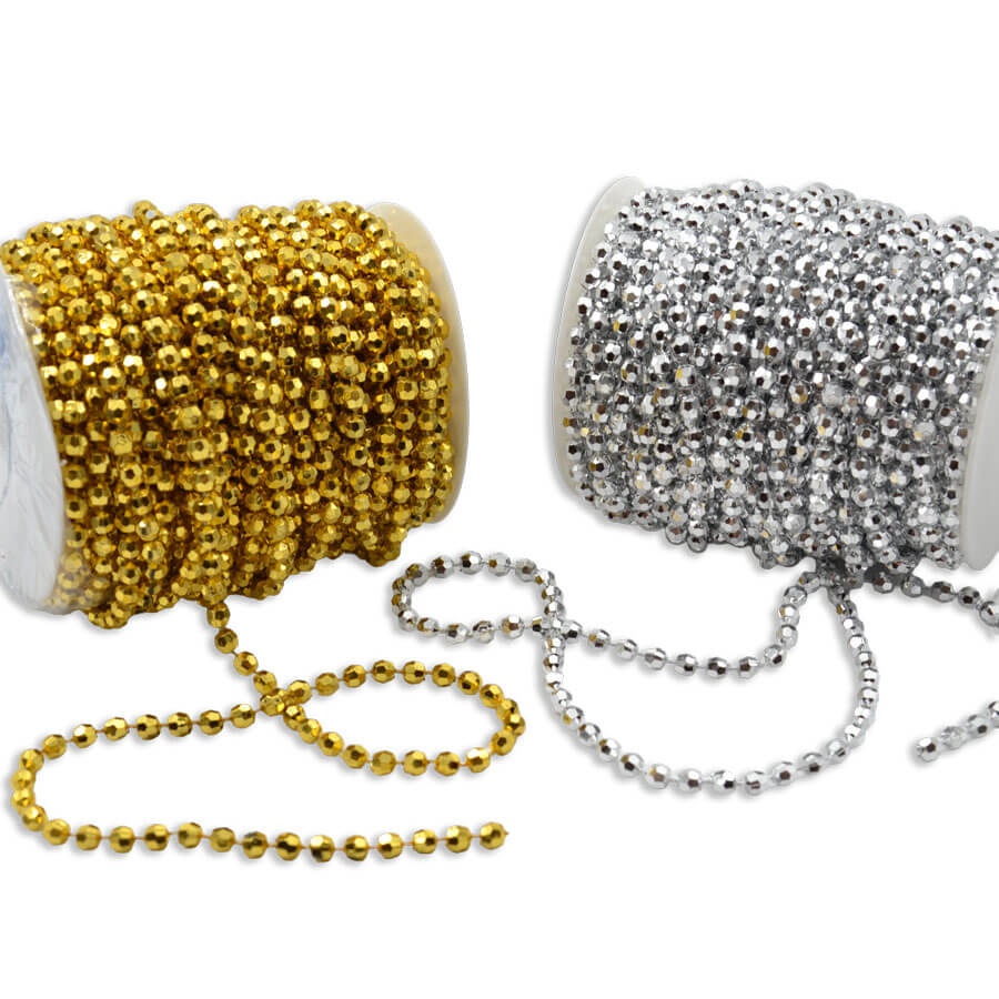 Perlas engarzadas para vestuario festivo