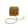 Cadena de perlas engarzadas de 5 mm color oro