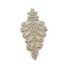 Aplique decorativo con cristales strass