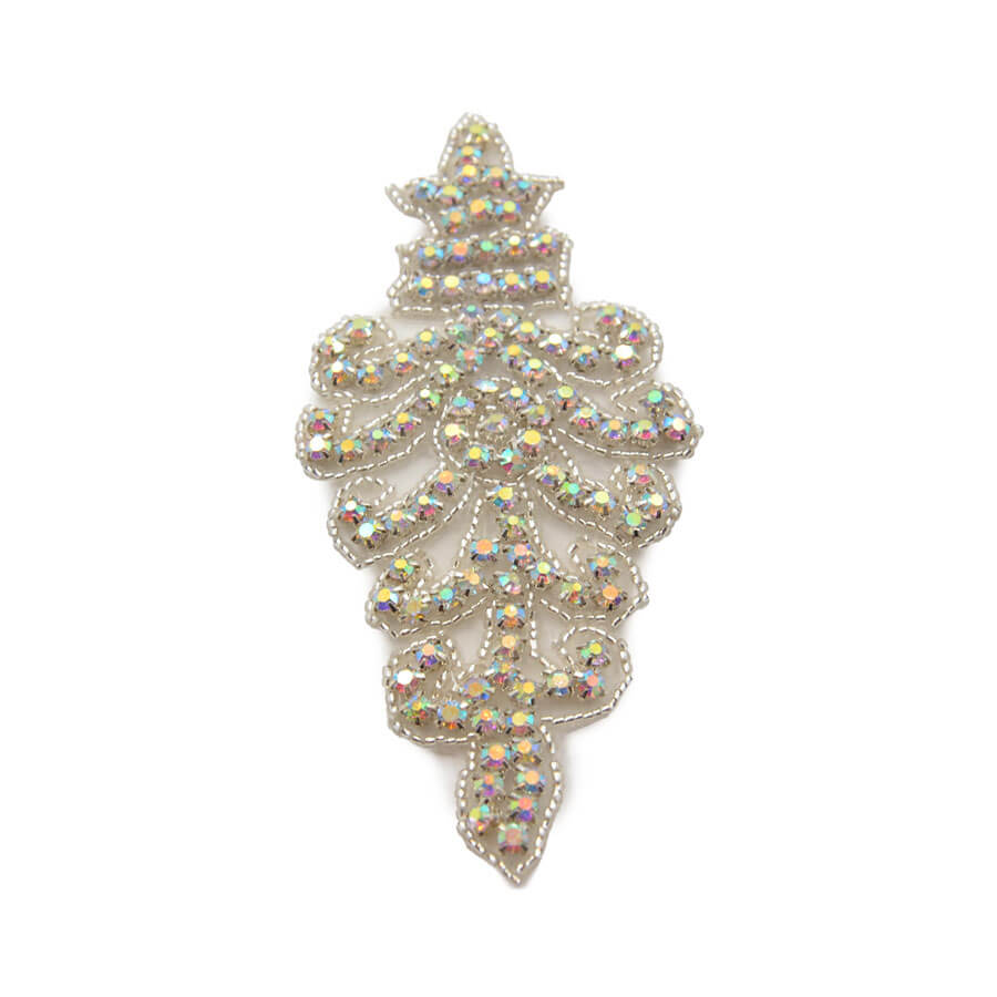 Aplique decorativo con cristales strass