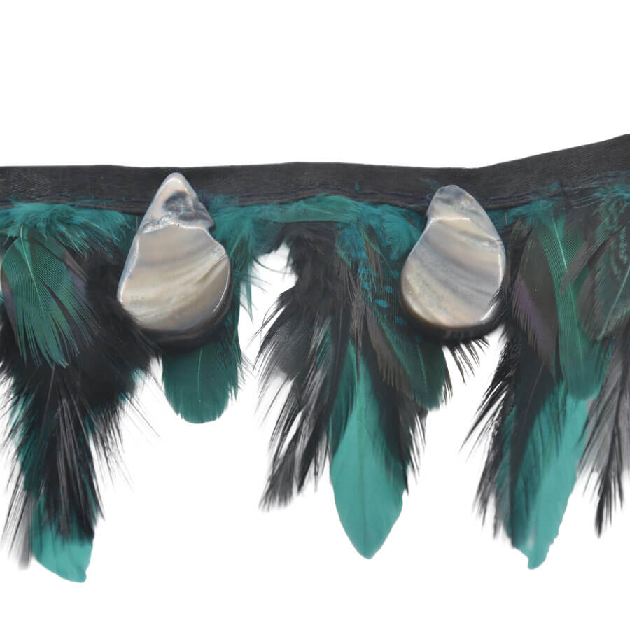Fleco de plumas para vestuario escénico