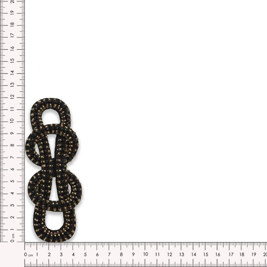 Aplique ornamental de 12 cm para confección