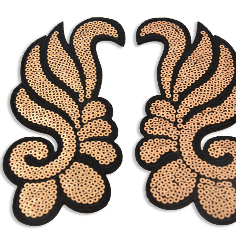 Pareja de Apliques de Lentejuela - varios colores - Imagen 2