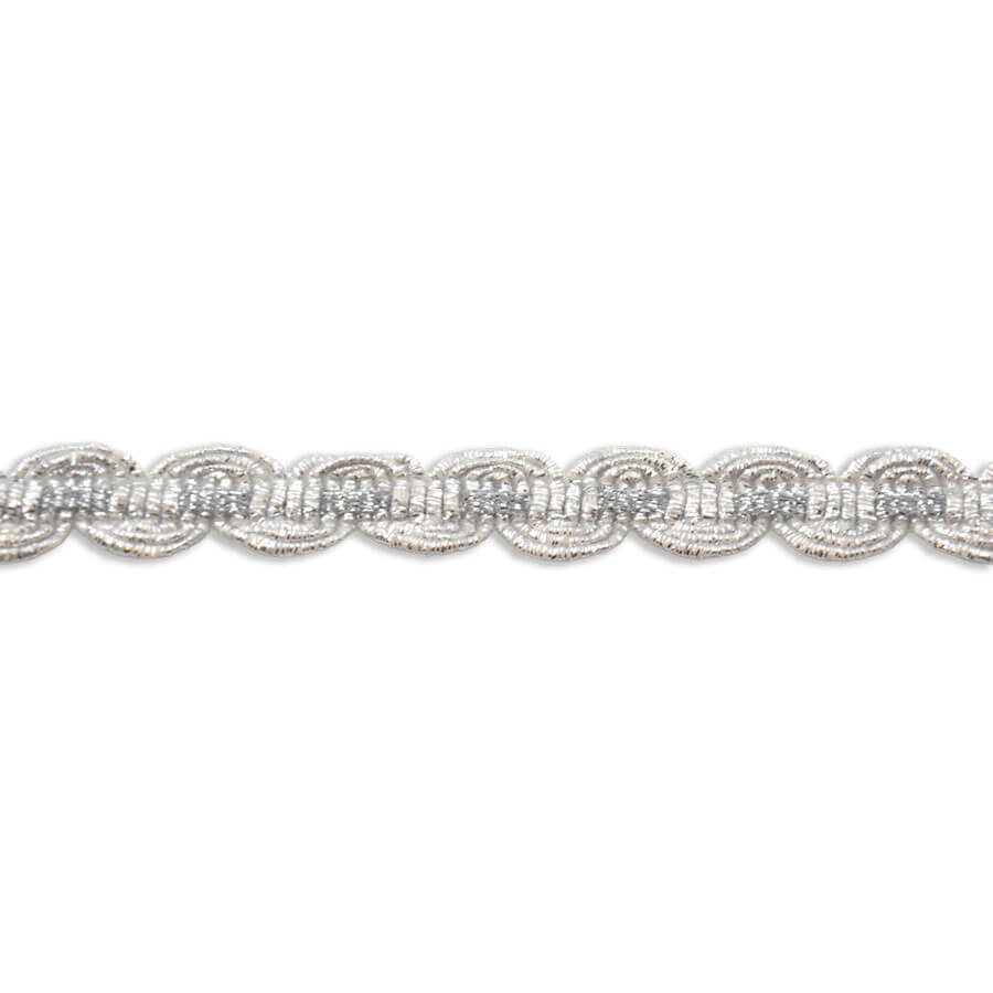 Galón decorativo clásico plata
