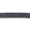 Galón ornamental negro con detalles plata
