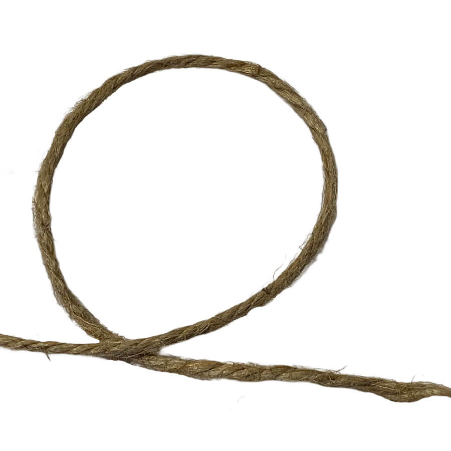 Cordón de yute natural de 2 mm.