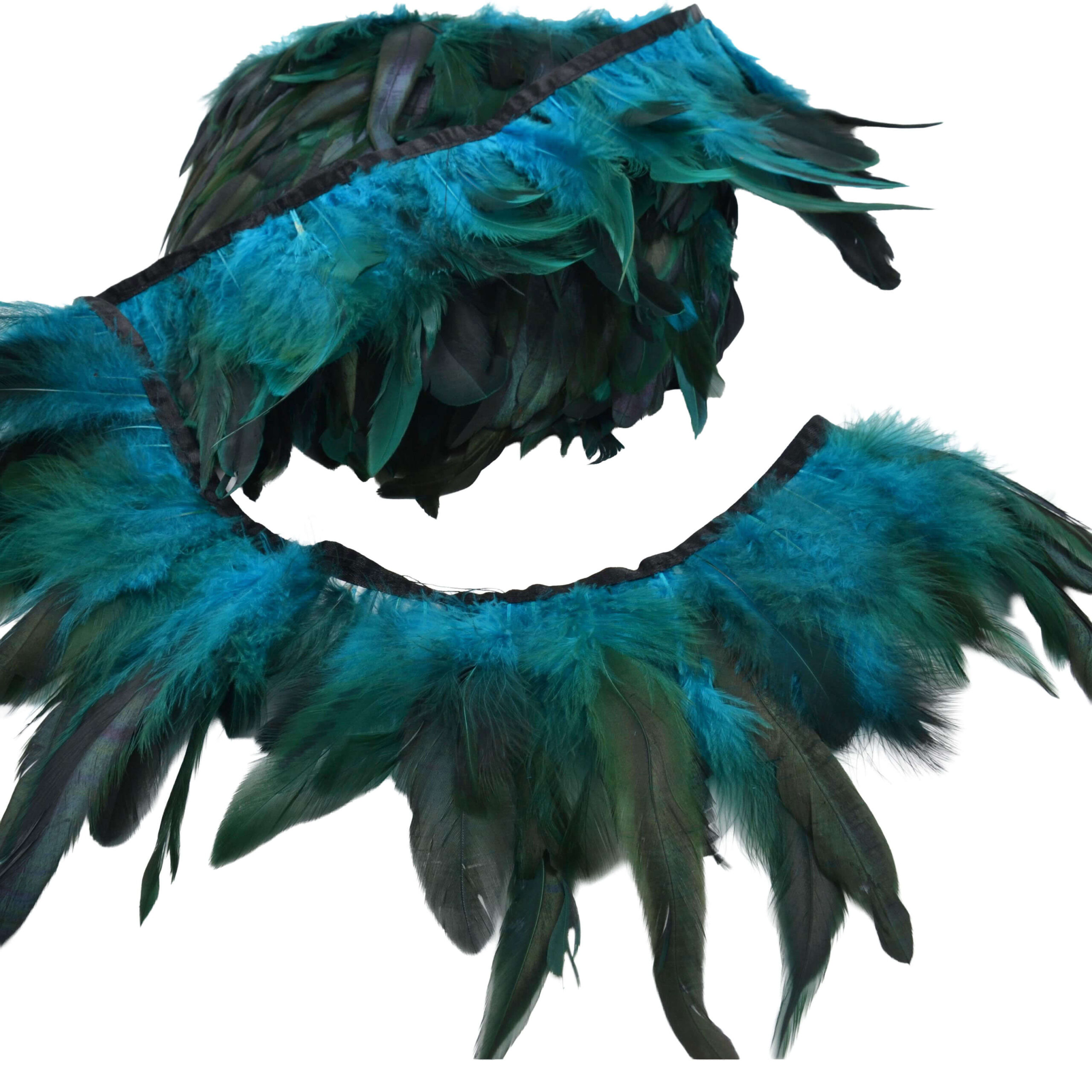Galón de plumas decorativas para carnaval