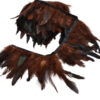 Plumas ornamentales para espectáculos y teatro marrón